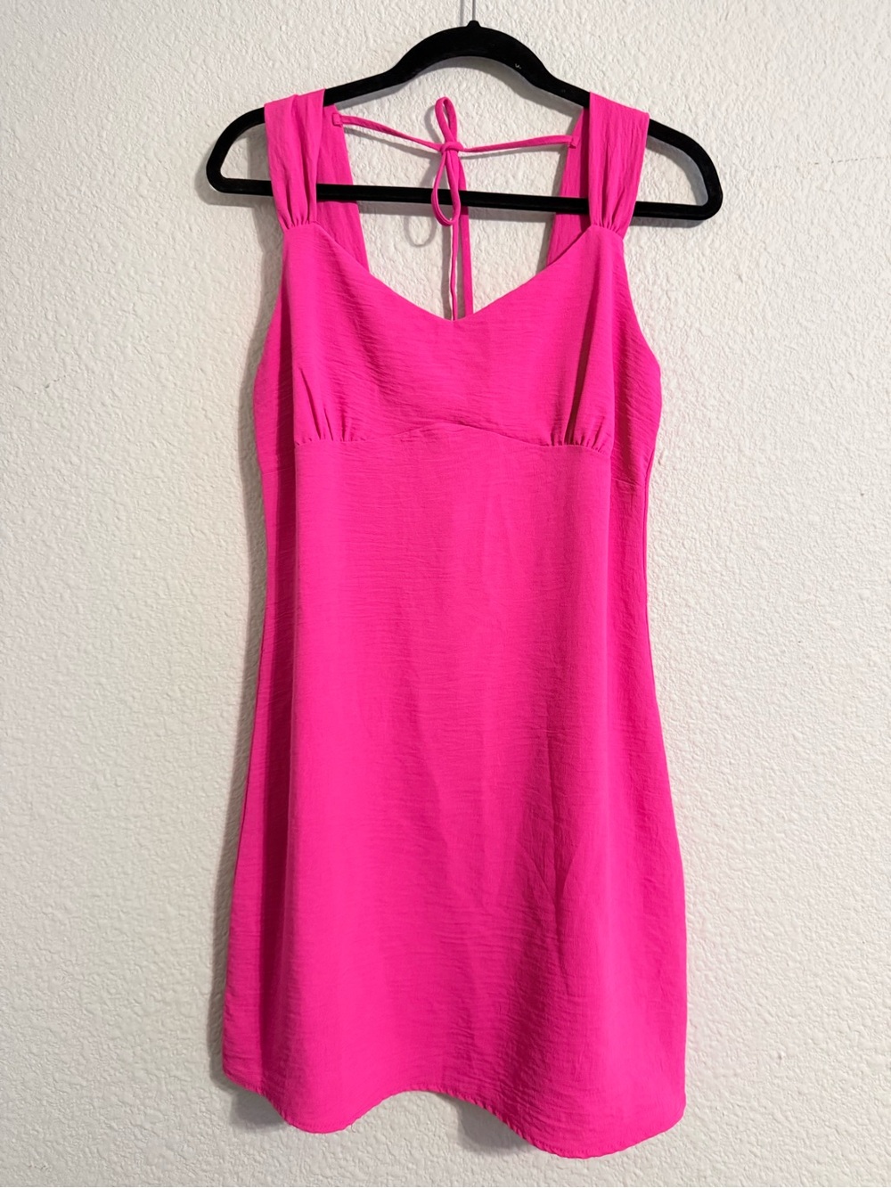 Rolla Coster Hot Pink Tie-Back Mini Dress